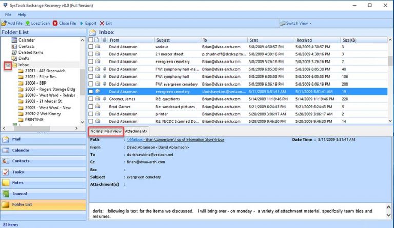 SysTools Exchange Recovery