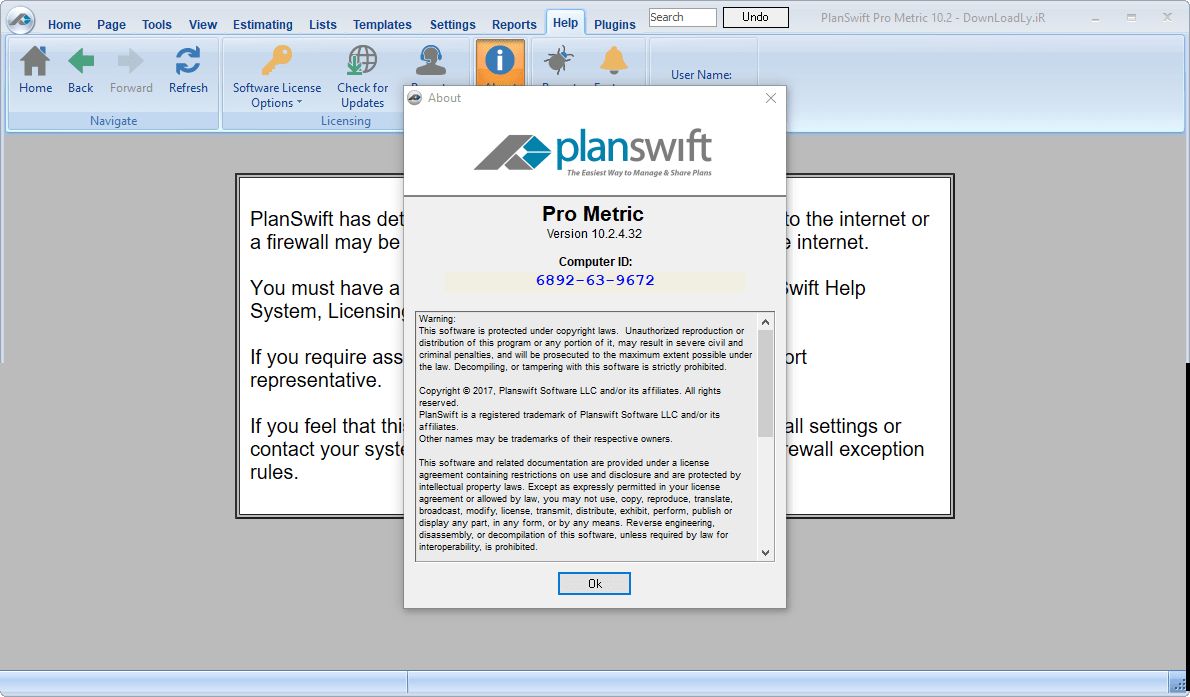 施工評估計算軟件 PlanSwift Pro Metric激活圖片