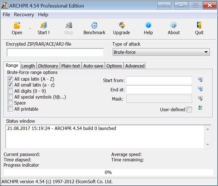 ElcomSoft Advanced Archive Password Recovery